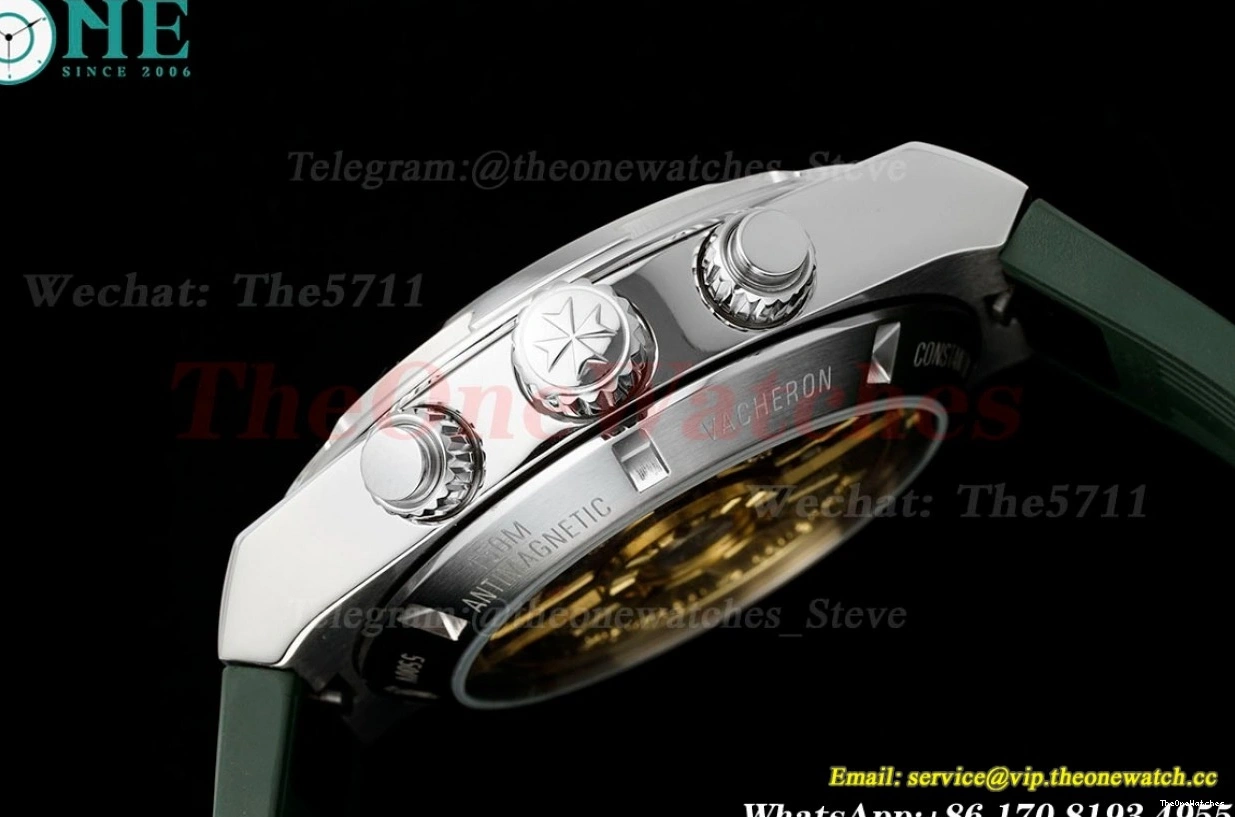 Overseas 5520V RU Dial 8F A7750 Green 41mm SS Mod 0309